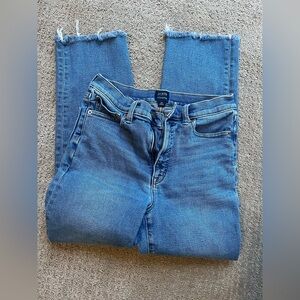 J. Crew Stove Pipe Straight Leg Blue Jeans Size 28